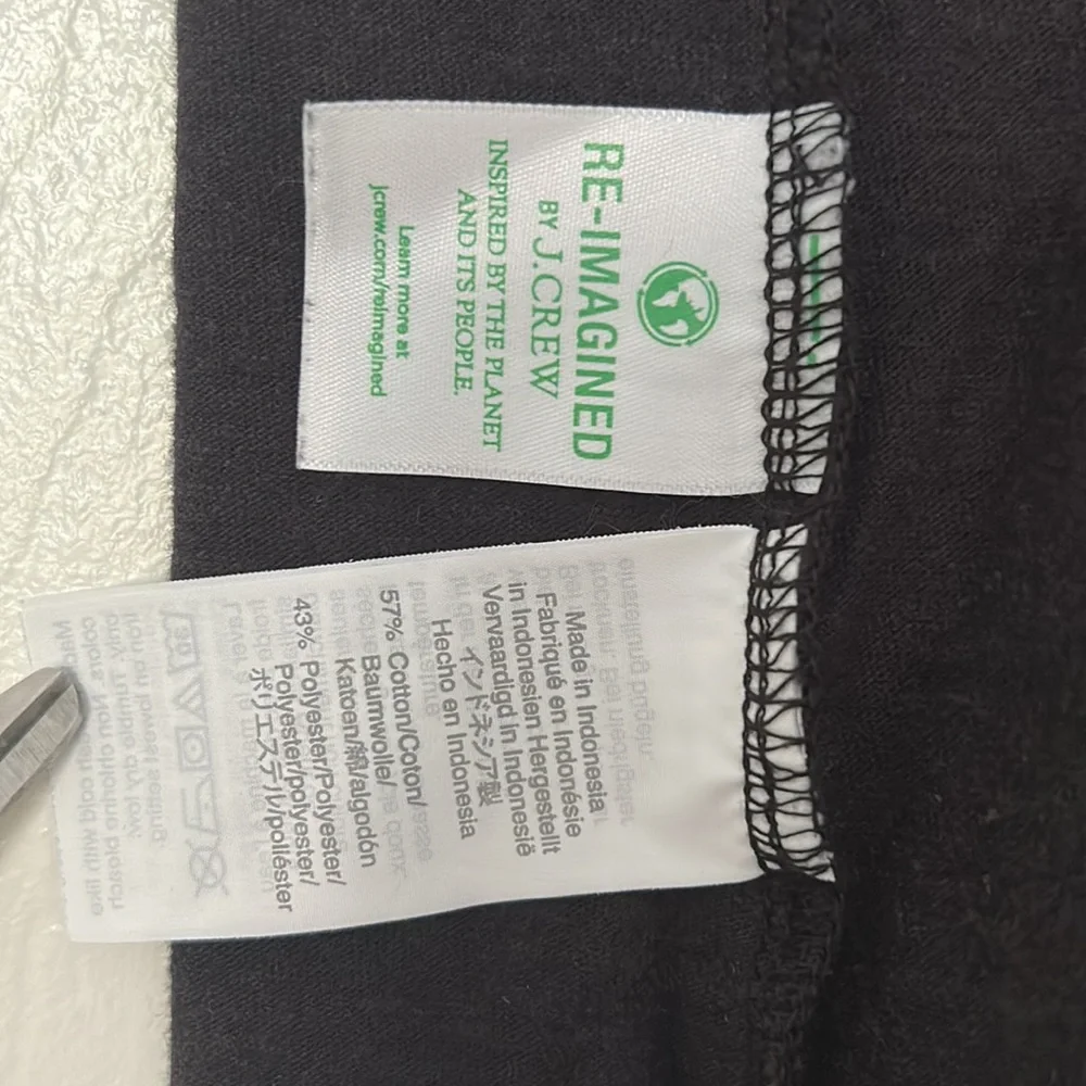 J. Crew Tie-Back Tank Top Black Small